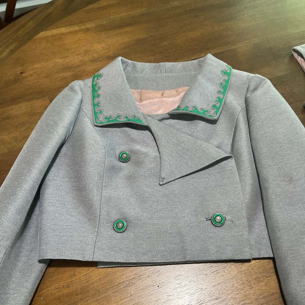 Vintage 1960s Wool Dress Suit with Cropped Jacket - Picture 7 of 16
